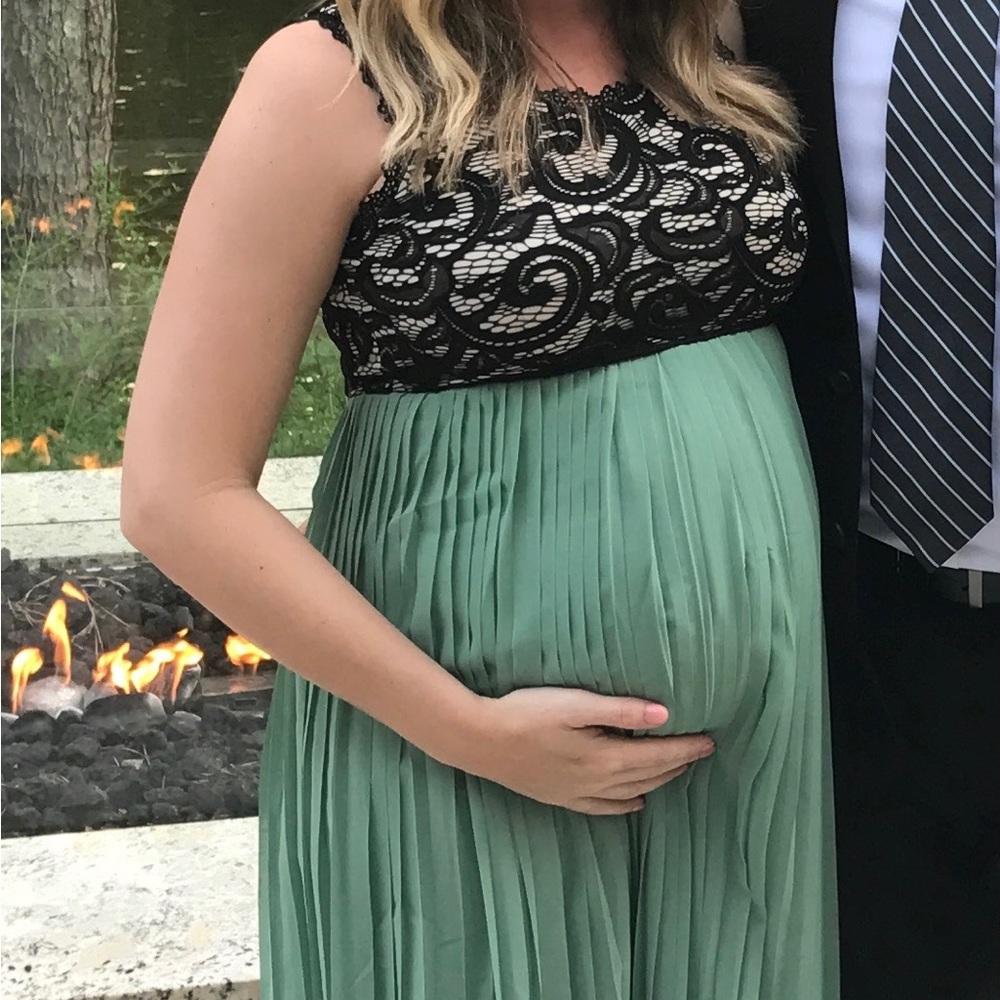 Pink Blush maxi maternity dress